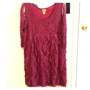 Layered Burgundy dress